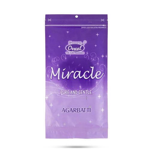 Oswal Traders Miracle Incense Sticks - 70 Gms | Zipper Pouch Agarbatti / Scent Sticks / Agarbathi for Pooja - Agarbatti & Incense