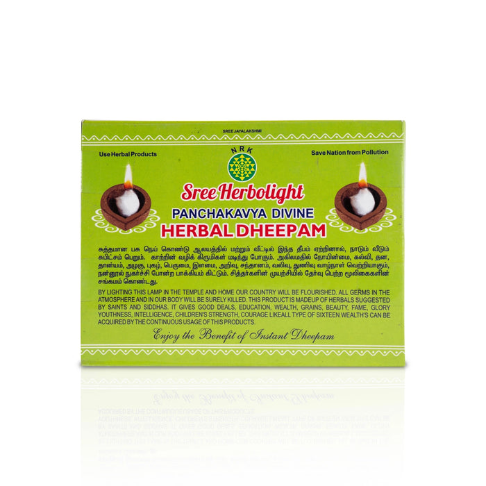 Panchagavya Deiveega Mooligai Deepam Set - 12 Pcs | Herbal Agal Deepam/ Panchakavya Vilakku for Pooja