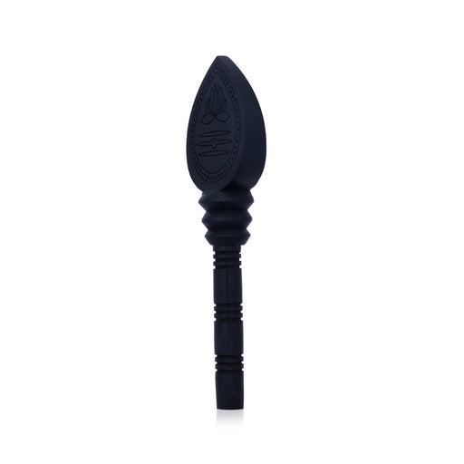 Ebony Murugan Vel - 3 x 1 Inches | Om & Pattai Design Muruga Vel/ Karungali Vel for Pooja - Deity Accessories