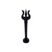 Karungali Trishul With Base - 6 x 1 Inches | Ebony Astras/ Mahadev Trishul/ Soolam/ Durga Maa Trishul for Deity - Deity Accessories