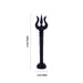 Karungali Trishul With Base - 6 x 1 Inches | Ebony Astras/ Mahadev Trishul/ Soolam/ Durga Maa Trishul for Deity - Deity Accessories