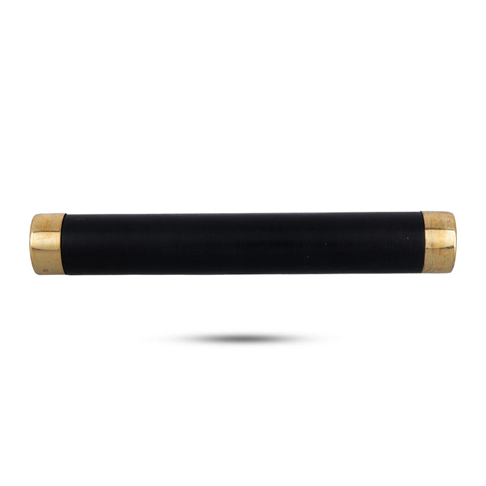 Karungali Kattai With Metal Cap - 1 x 6.75 Inches | Karungali Stick/ Ebony Stick for Pooja - Deity Accessories