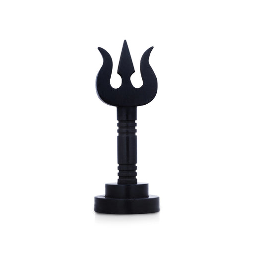 Trishul With Base - 3 x 1 Inches | Karungali Shiva Trishul/ Ebony Soolam for Deity - Deity Accessories