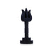 Trishul With Base - 3 x 1 Inches | Karungali Shiva Trishul/ Ebony Soolam for Deity - Deity Accessories