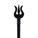 Karungali Trishul - 13 x 2 Inches | Ebony Astras/ Mahadev Trishul/ Ebony Soolam/ Durga Maa Trishul for Deity - Deity Accessories