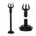 Trishul With Base - 10 x 1.5 Inches | Karungali Astras/ Shiva Trishul/ Ebony Soolam/ Durga Trishul for Pooja - Deity Accessories
