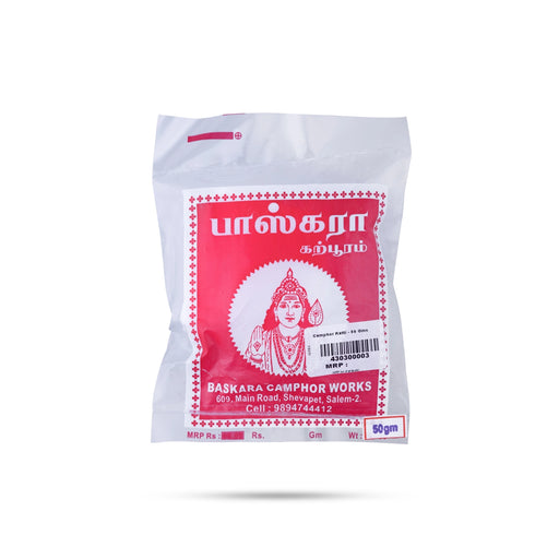 Bhaskara Katti Karpuram - 50 Gms | Camphor/ Kapoor/ Kapur/ Karpooram For Aarti And Pooja - Camphor