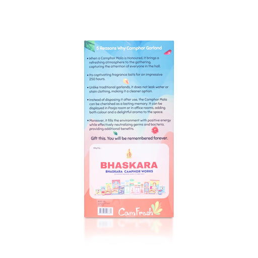 Camfresh Camphor Garland | Kapoor Mala/ Camphor Mala/ Karpura Mala For Temple Offerings And Divine Fragrance - Room Freshener