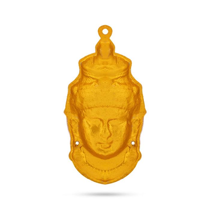 Amman Face - 8 x 4 Inches| Zinc Devi Face/ lakshmi Face For Pooja Setup And Varalakshmi Decororation