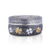 Pooja Box - 2 x 4 Inches | Meenakari Design Storage Box / Stainless Steel Jewellery Box for Pooja - Brass Murties