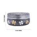 Pooja Box - 2 x 4 Inches | Meenakari Design Storage Box / Stainless Steel Jewellery Box for Pooja - Brass Murties
