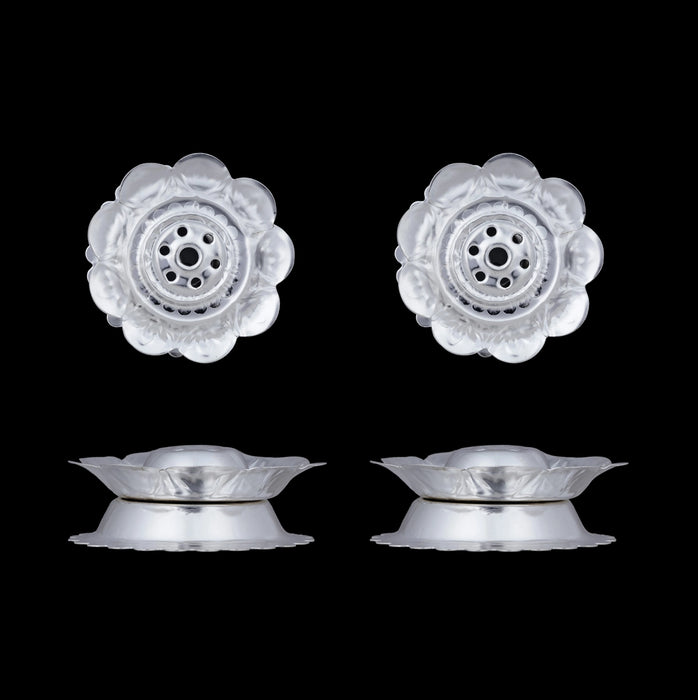 Silver Polish Pooja Thali Set - 7 Pcs | Stainless Steel Pooja Set/ Puja Thali Set For Rituals And Gifting - Pooja Thali Sets