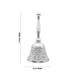 Silver Polish Hand Bell - 5 X 2 Inches | Stainless Steel Ghanti/ Pooja Bell For Temple Rituals - Pooja Bells