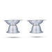 Silver Polish Lamp With Base Pair- 1.5 X 3 Inches | Stainless Steel Vilakku/5 Face Deepam/ Pooja Diya For Home - 5 Faced lamp