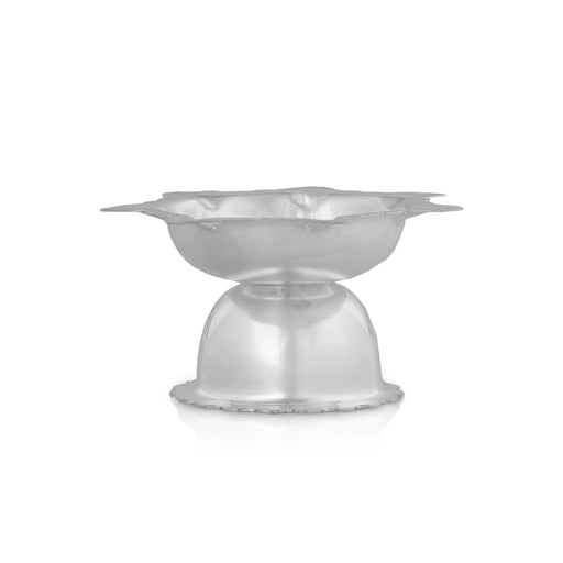 Mystic Diya With Base Pair- 1.25 X 2.5 Inches | Silver Polish Lamp/Stainless Steel Vilakku/ 7 Face Deep For Pooja - Karthik Deep