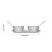 Silver Polish Serving Tray With Bowl And Spoon Set- 1.75 X 8.5 Inch | Stainless Steel Kitchen Tray & Small Bowl - Pooja Thali Sets