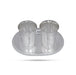 Silver Polish Serving Tray With Tumbler Set | Stainless Steel Kitchen Tray/ Serving Plate For Gifting & Pooja - Pooja Thali Sets