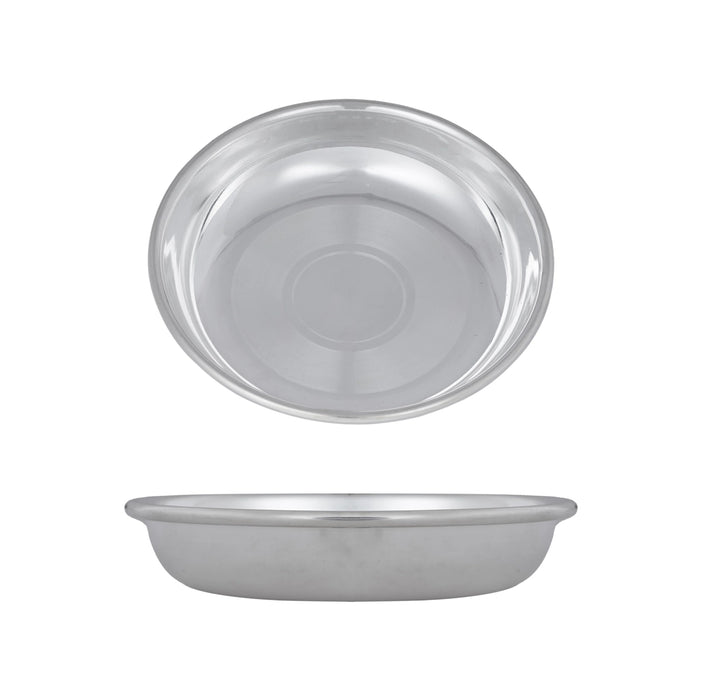 Silver Polish Pooja Thali Set - 6 Pcs | Stainless Steel Pooja Set/ Puja Thali Set/ Dinner Set For Gifting - Pooja Thali Sets