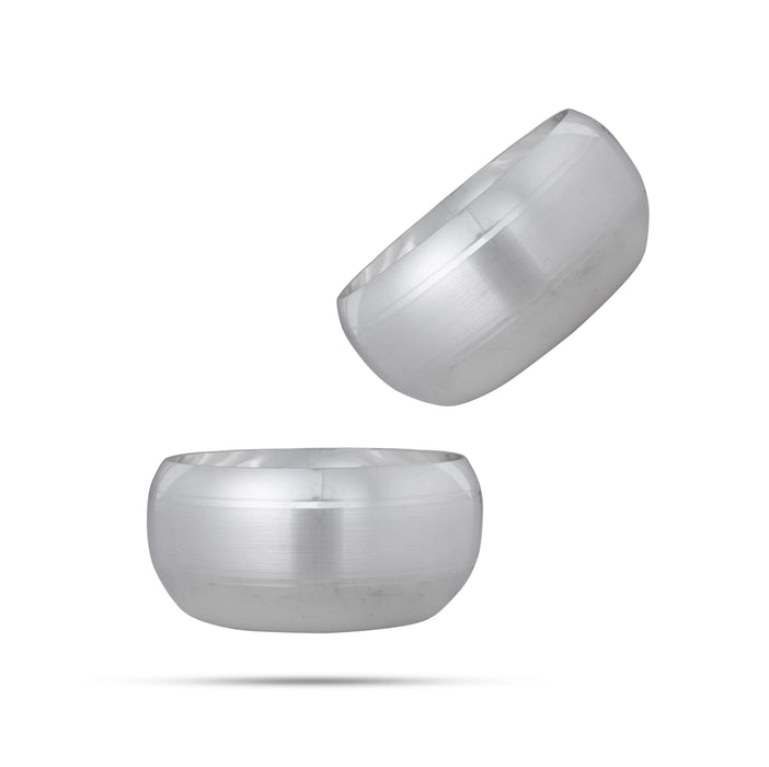 Silver Polish Pooja Thali Set - 6 Pcs | Stainless Steel Pooja Set/ Puja Thali Set/ Dinner Set For Gifting - Pooja Thali Sets