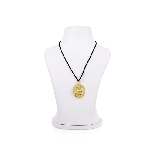 Ayyappa Dollar - 1.75 X 1.25 Inches | Gold Polish Ayyappa Locket/ Ayyappa Pendant For Daily Divine Wear - Mala & Pendant
