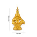 Ayyappa Dollar - 1.5 X 1 Inches | Gold Polish Ayyappa Locket/ Ayyappa Pendant For Daily Divine Wear - Mala & Pendant