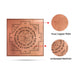 Mathsya Yantram - 3 x 3 Inches | Sanskrit/ Matsya Yantra/ Copper Yantra for Home - Maha Meru & Yantra