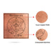 Siva Panchatcharam Yantra - 3 X 3 Inches | Sanskrit Shiva Panchatcharam/ Copper Yantram For Home & Pooja Room - Maha Meru & Yantra