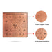 Swarna Akarshana Bhairava Yantra - 3 x 3 Inches | Tamil/ Bhairav Yantra/ Copper Yantra for Pooja - Maha Meru & Yantra