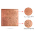 Vastu Yantra - 3 X 3 Inches | Copper Vastu Purusha Yantram/ Vastu Shanti Yantra For Home And Property Harmony - Maha Meru & Yantra
