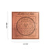 Bhuvaneshwari Yantra - 1 X 1 Inch | Copper Yantra/ Tamil Print Bhuvneshwari Yantra For Positive Energy - Maha Meru & Yantra