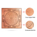 Shree Chakra Yantra - 3 x 3 Inches | Tamil/ Sri Chakra Yantram/ Copper Yantra for Pooja - Maha Meru & Yantra