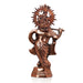 Krishna Murti - 22 x 11 Inches | Copper Idol/ Copper Oxidised Standing Krishna Idol for Pooja/ 1.880 Kgs Approx - Copper Murties