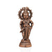 Krishna Murti - 12 x 5 Inches | Copper Oxidised Krishna Idol/ Standing Krishna Statue for Pooja/ 640 Gms Approx - Copper Murties