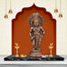 Krishna Murti - 12 x 5 Inches | Copper Oxidised Krishna Idol/ Standing Krishna Statue for Pooja/ 640 Gms Approx - Copper Murties