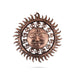 Sun Face Wall Hanging - 17 x 15 Inches | Copper Oxidised Sun Wall Hanging/ Sun Wall Decor/ 920 Gms Approx - Wall Hanging