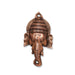 Ganesh Head  - 13  Inches |  Ganapati Murti/ Copper Idol/ Copper Oxidised Vinayagar Statue for Pooja - Wall Hanging