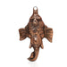Ganesh Head  - 7  Inches |  Ganapati Murti/ Copper Idol/ Copper Oxidised Vinayagar Statue for Pooja - Wall Hanging