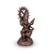 Saraswati Murti - 14 x 8 Inches | Copper Oxidised Saraswati Idol/ Saraswati Moorti for Pooja/ 1.150 Kgs Approx - Copper Murties