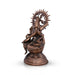 Saraswati Murti - 14 x 8 Inches | Copper Oxidised Saraswati Idol/ Saraswati Moorti for Pooja/ 1.150 Kgs Approx - Copper Murties