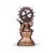 Saraswati Murti - 14 x 8 Inches | Copper Oxidised Saraswati Idol/ Saraswati Moorti for Pooja/ 1.150 Kgs Approx - Copper Murties
