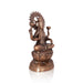 Lakshmi Idol Sitting On Lotus - 24 x 12 Inches | Copper Oxidised Laxmi Idol/ Laxmi Murti for Pooja/ 4.340 Kgs - Copper Murties