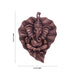 Leaf Ganesh Wall Hanging - 10 x 8 Inches | Copper Oxidised Wall Hanger for Home/ 390 Gms Approx - Wall Hanging
