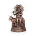 Cow Krishna Murti - 20 x 12 Inches | Copper Oxidised Cow Krishna Statue/ Krishna Idol for Pooja/ 2.800 Kgs - Copper Murties