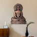 Buddha Statue Wall Hanging - 16 x 12 Inches | Copper Oxidised Buddha Murti Wall Hanger for Home Decor/ 1.120 Kgs - Wall Hanging