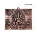 Ganesh Murti With Flower Design Wall Hanging - 17 x 14 Inches | Copper Oxidised Ganpati Murti Wall Hanger for Home - Wall Hanging