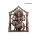 Durga Idol With Arch Wall Hanging - 19 x 14 Inches | Copper Oxidised Durga Murti/ Durga Statue Wall Hanger for Home - Wall Hanging
