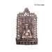 Raghavendra Mandir Wall Hanging - 15 x 9 Inches | Copper Oxidised Raghavendra Wall Decor/ 620 Gms Approx - Wall Hanging