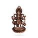 Subha Drishti Ganesh Murti Wall Hanging - 11 x 6 Inches | Copper Oxidised Ganpati Murti Wall Hanger for Home - Wall Hanging