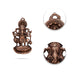 Subha Drishti Ganesh Murti Wall Hanging - 11 x 6 Inches | Copper Oxidised Ganpati Murti Wall Hanger for Home - Wall Hanging