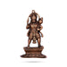 Anjaneya Statue Wall Hanging - 10 x 6 Inches | Copper Oxidised Hanuman Statue Wall Hanger for Home/ 260 Gms - Wall Hanging